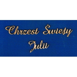 SKLEJKA #3mm Chrzest Święty  Julii   wys; 1,5cm